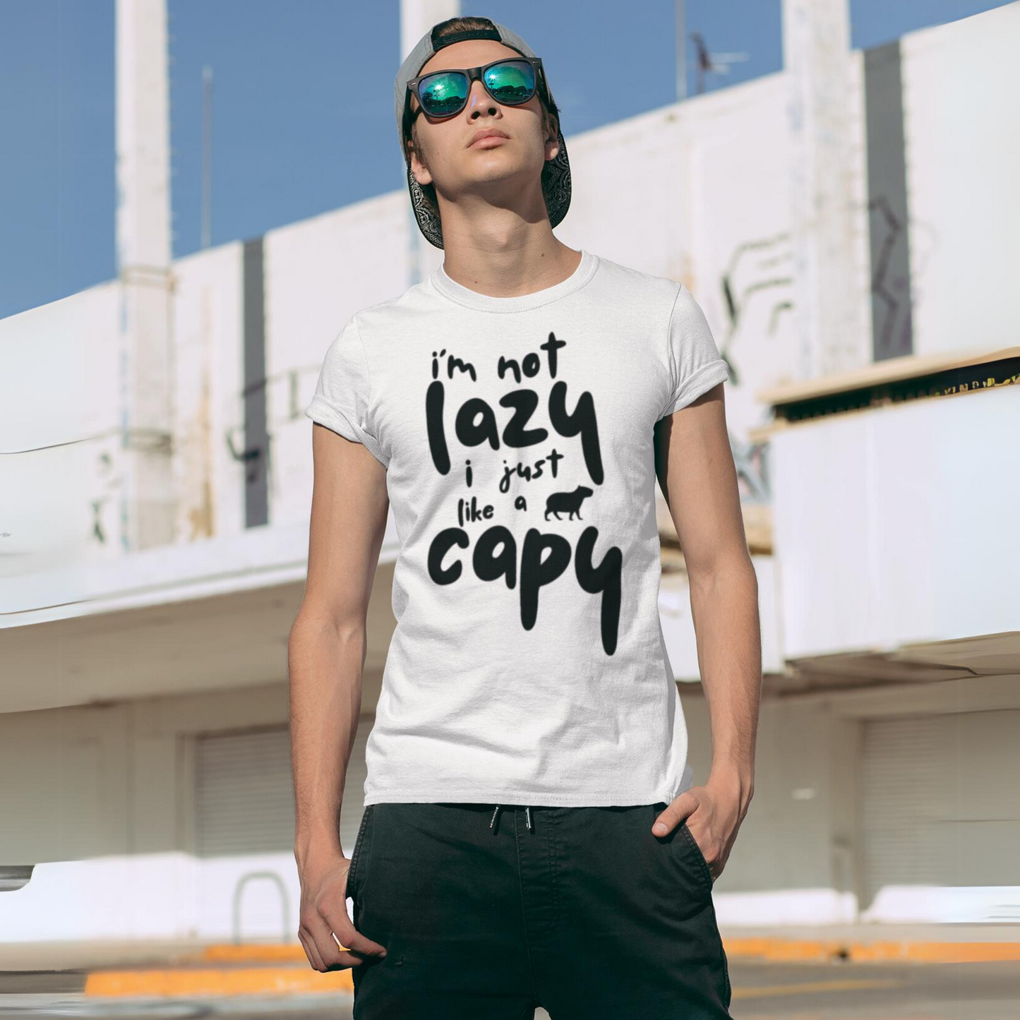 I'm not lazy, I just like a Capy - Unisex T-Shirt