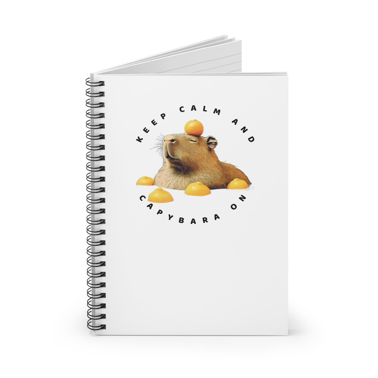 Keep Calm and Capybara On Notebook