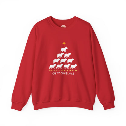 Crewneck Sweatshirt Capybara Christmas Cappy Christmas Funny