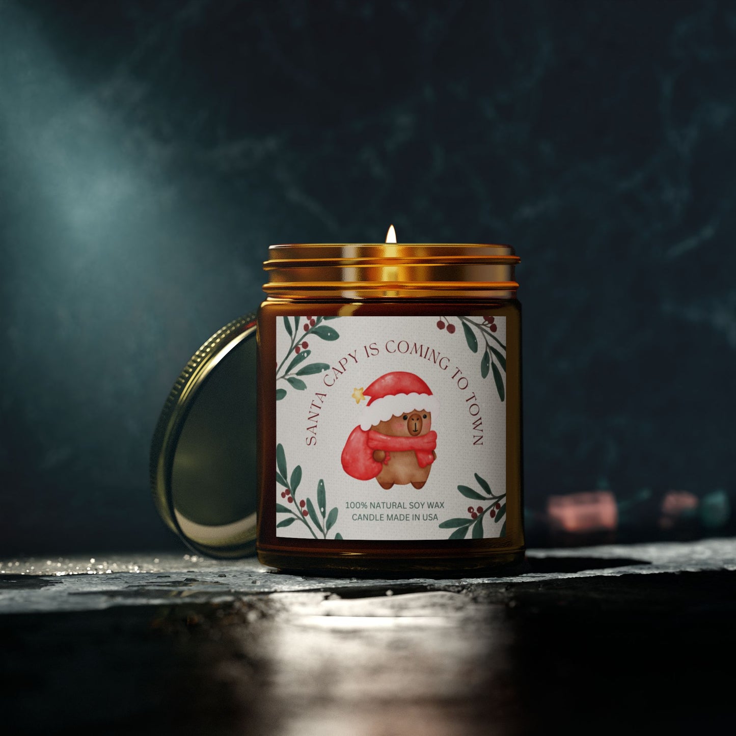 Santa Capy is Coming to Town Christmas Scented Candle