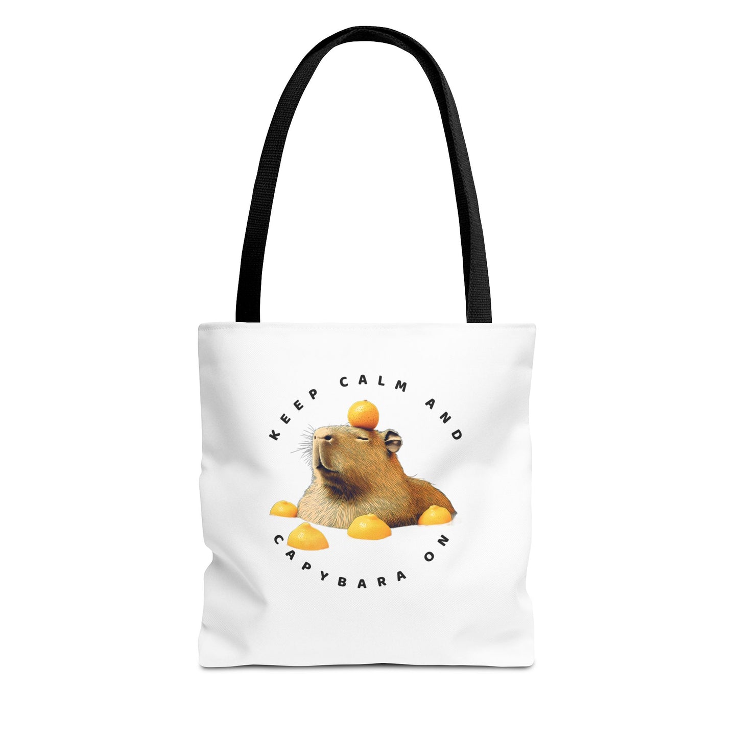 Capybara Tote Bag - Keep Calm and Capybara On