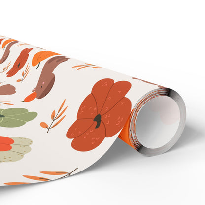 Capybara Pumpkin Wrapping Paper, Spooky Season Wrap, Cute Halloween Gift Wrap for Capybara Lovers, Fall Decorating, Party Supplies, Trick or Treat