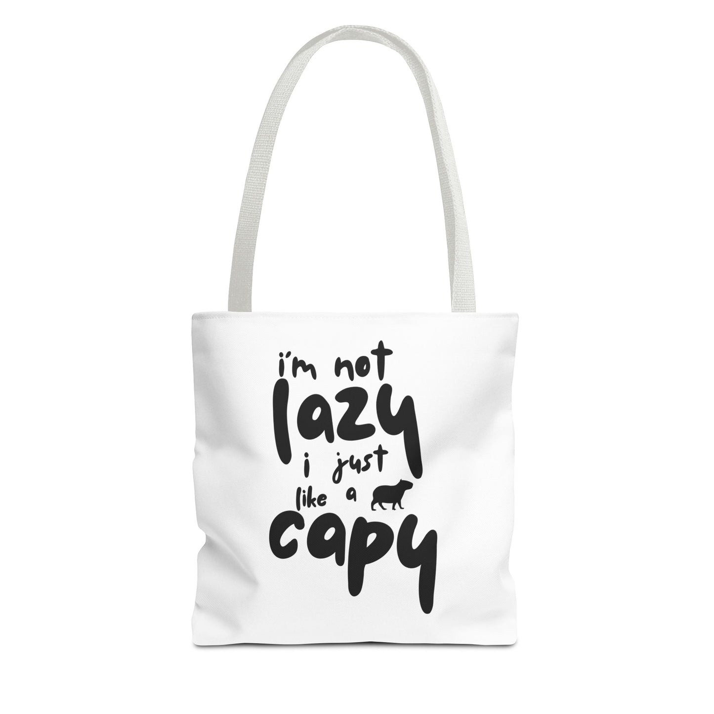 Capy Tote Bag - I'm Not Lazy, I Just Like a Capy