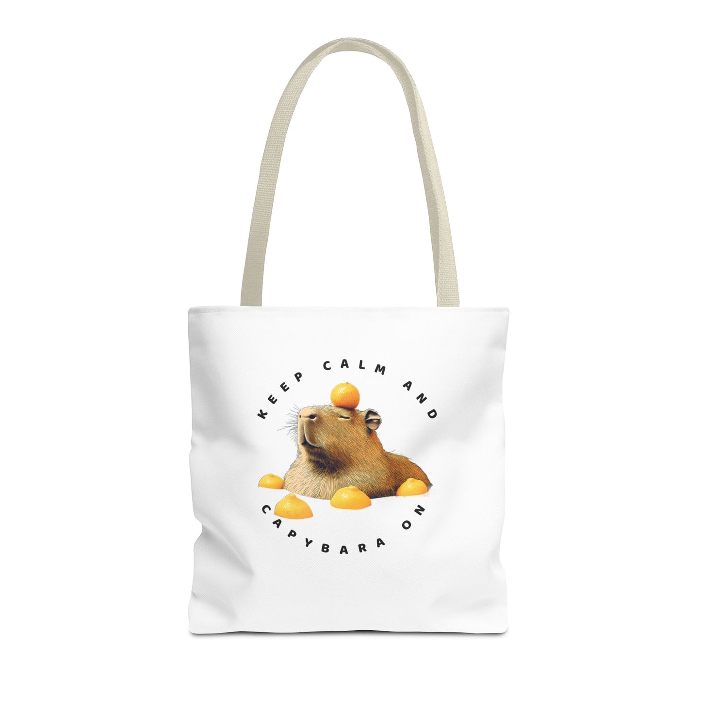 Capybara Tote Bag - Keep Calm and Capybara On