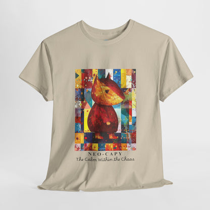 Neo-Capy Cyber Capybara T-Shirt – Futuristic Calm Animal Graphic Tee – Japanese Comic Style Shirt – Chill Vibes Manga Aesthetic