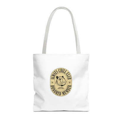 Capybara Tote Bag - Always Chill Club Honored Member Design