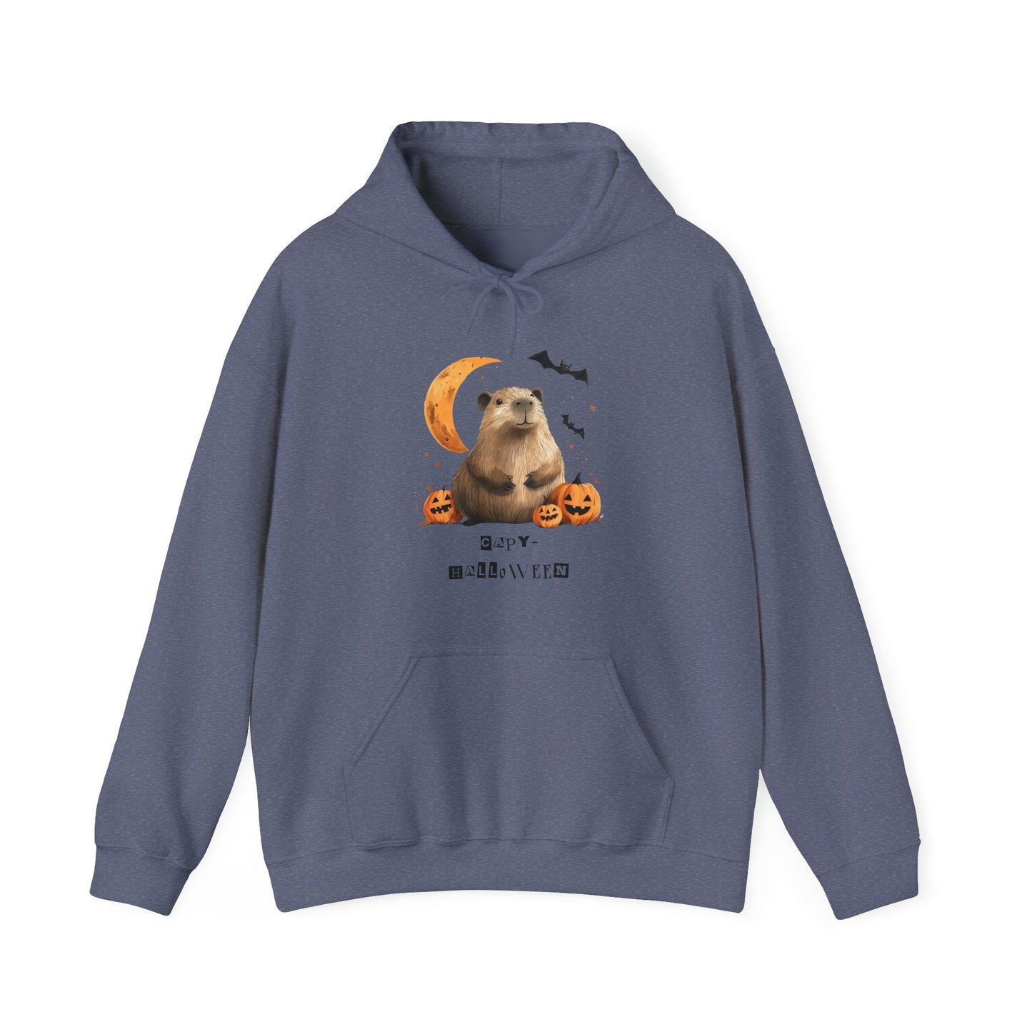 Capy-Halloween Capy with Pumpkin and Moon Unisex Hoodie