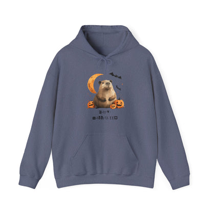 Capy-Halloween Capy with Pumpkin and Moon Unisex Hoodie