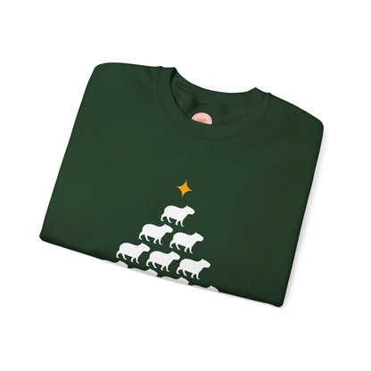Crewneck Sweatshirt Capybara Christmas Cappy Christmas Funny
