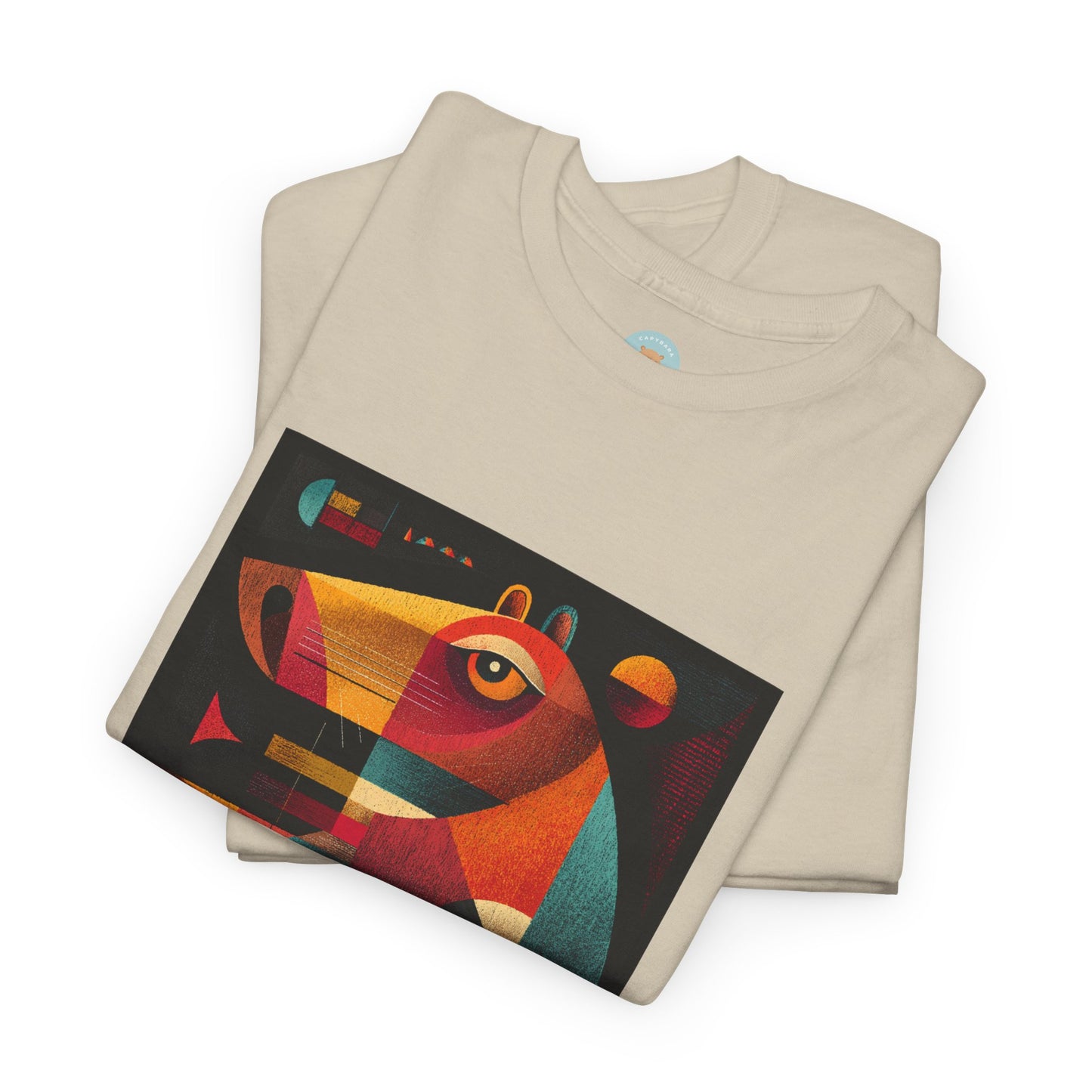 Capybastet Capybara T-Shirt – Goddess of Calm and Watchfulness Tee – Funny Mythical Animal Shirt – Chill Aesthetic Graphic Tee