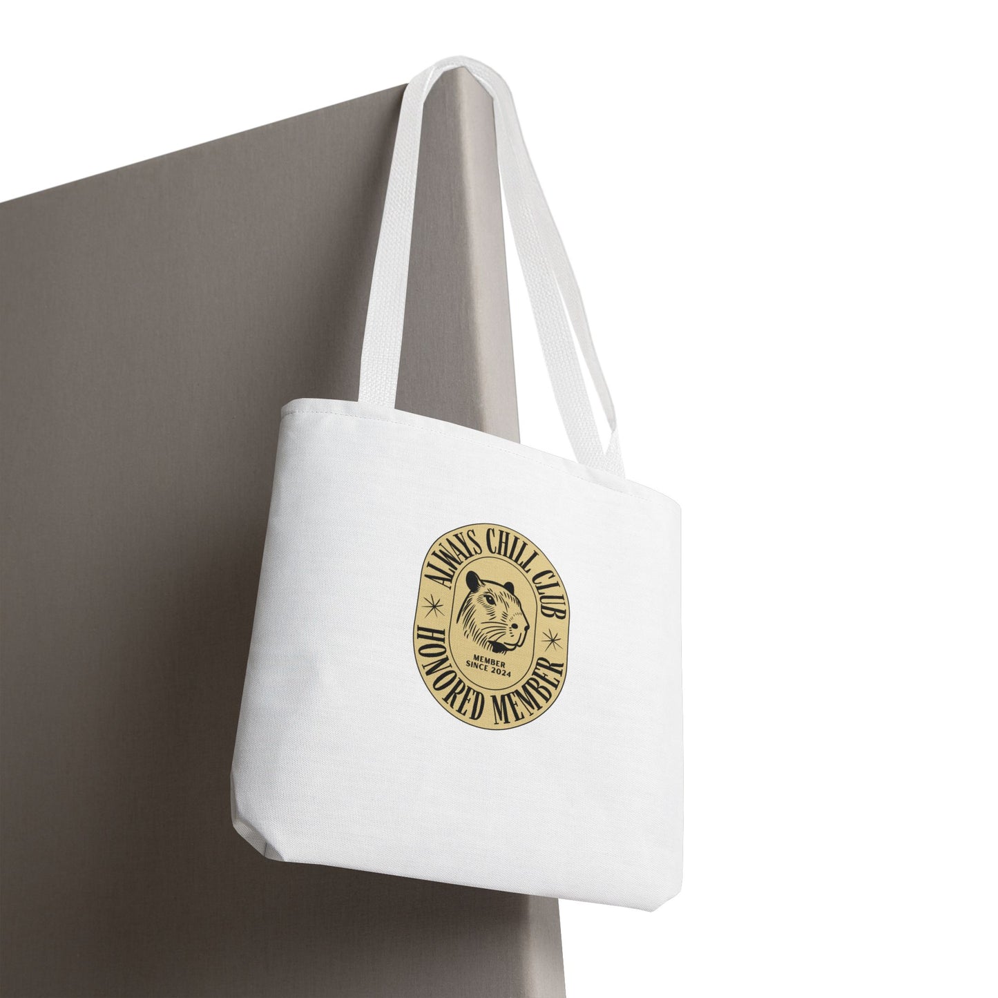 Capybara Tote Bag - Always Chill Club Honored Member Design