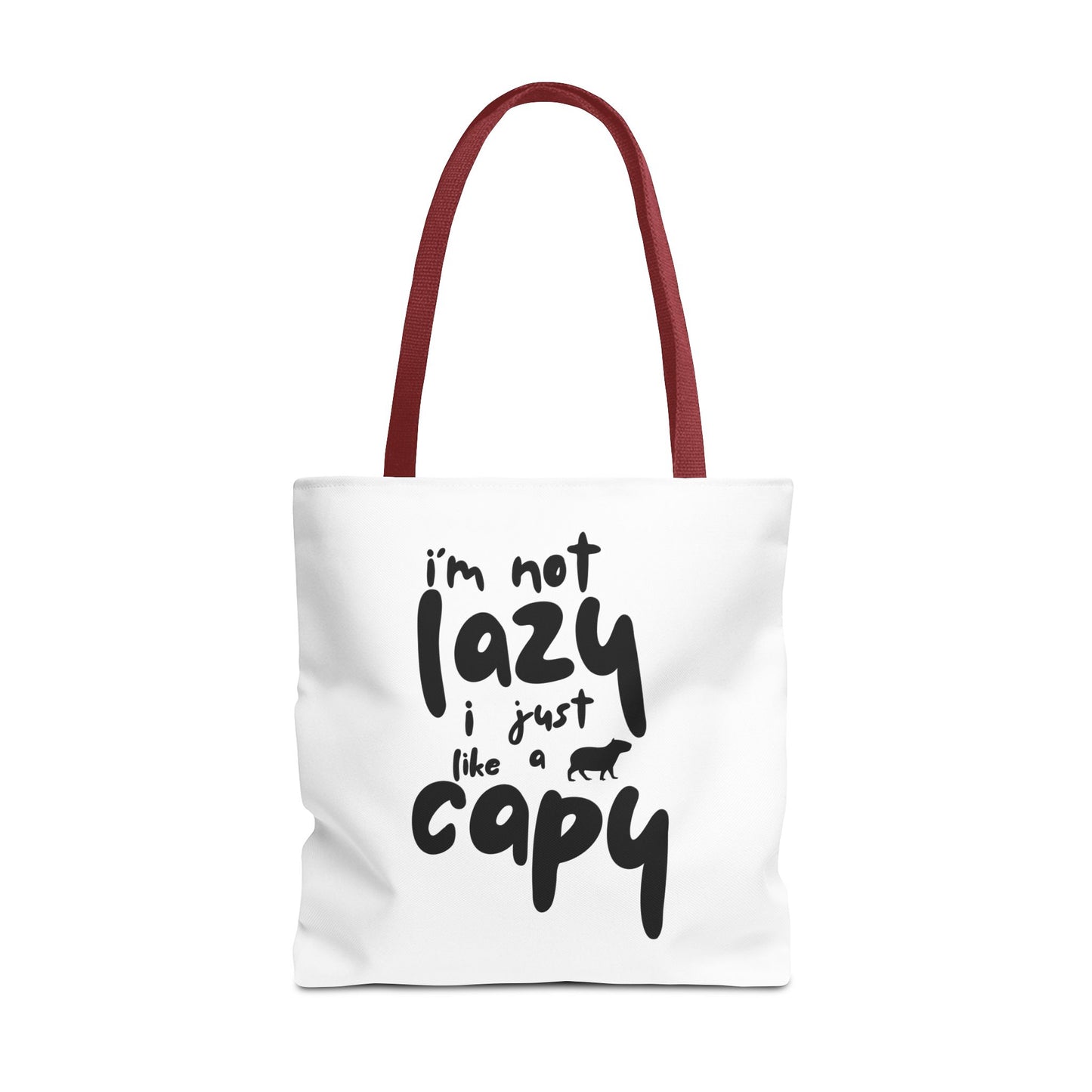 Capy Tote Bag - I'm Not Lazy, I Just Like a Capy