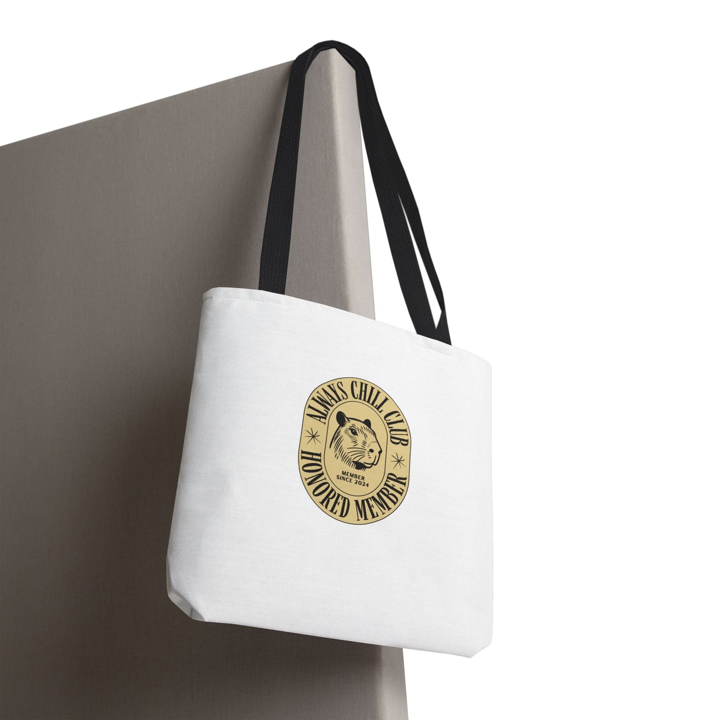 Capybara Tote Bag - Always Chill Club Honored Member Design