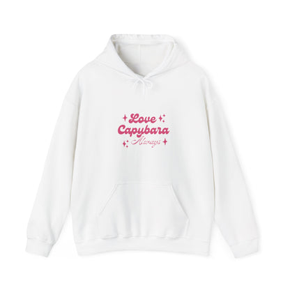 Capybara  hoodie-Showcase your love for the world's friendiest rodent with our Love Capybara Always hoodie!. This cozy and stylish hoodie celebrates your passion for capybaras, making it a must-have for animal loves and capybara enthusiasts