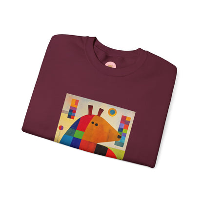 Capybara Christmas Sweatshirt – Funny Surreal Holiday Sweater – Capy Miro Christmas Gift Idea