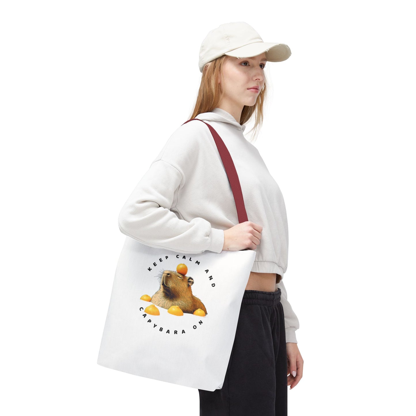 Capybara Tote Bag - Keep Calm and Capybara On