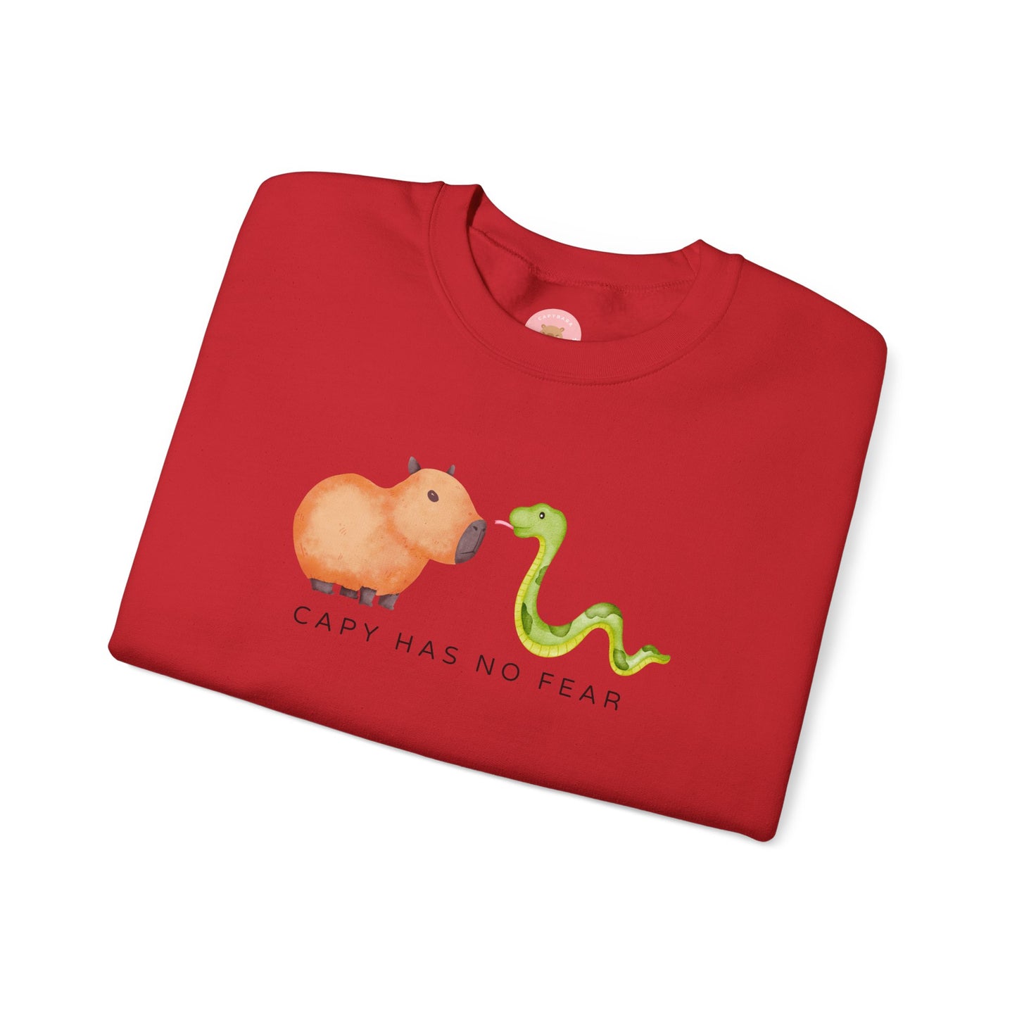 Capy has no fear Capybara Sweatshirt- Celebrate the Year of the Snake!
