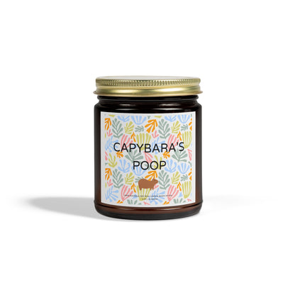 Funny Candle Gift Capybara's Poop in Matisse style (9 Scents)