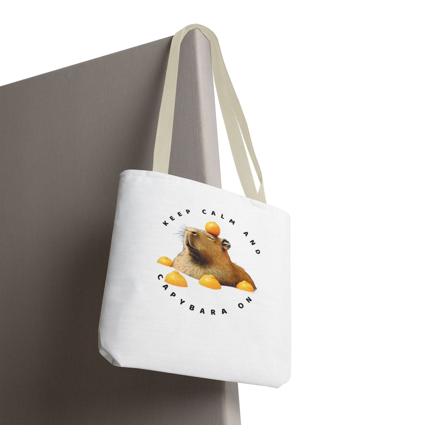 Capybara Tote Bag - Keep Calm and Capybara On