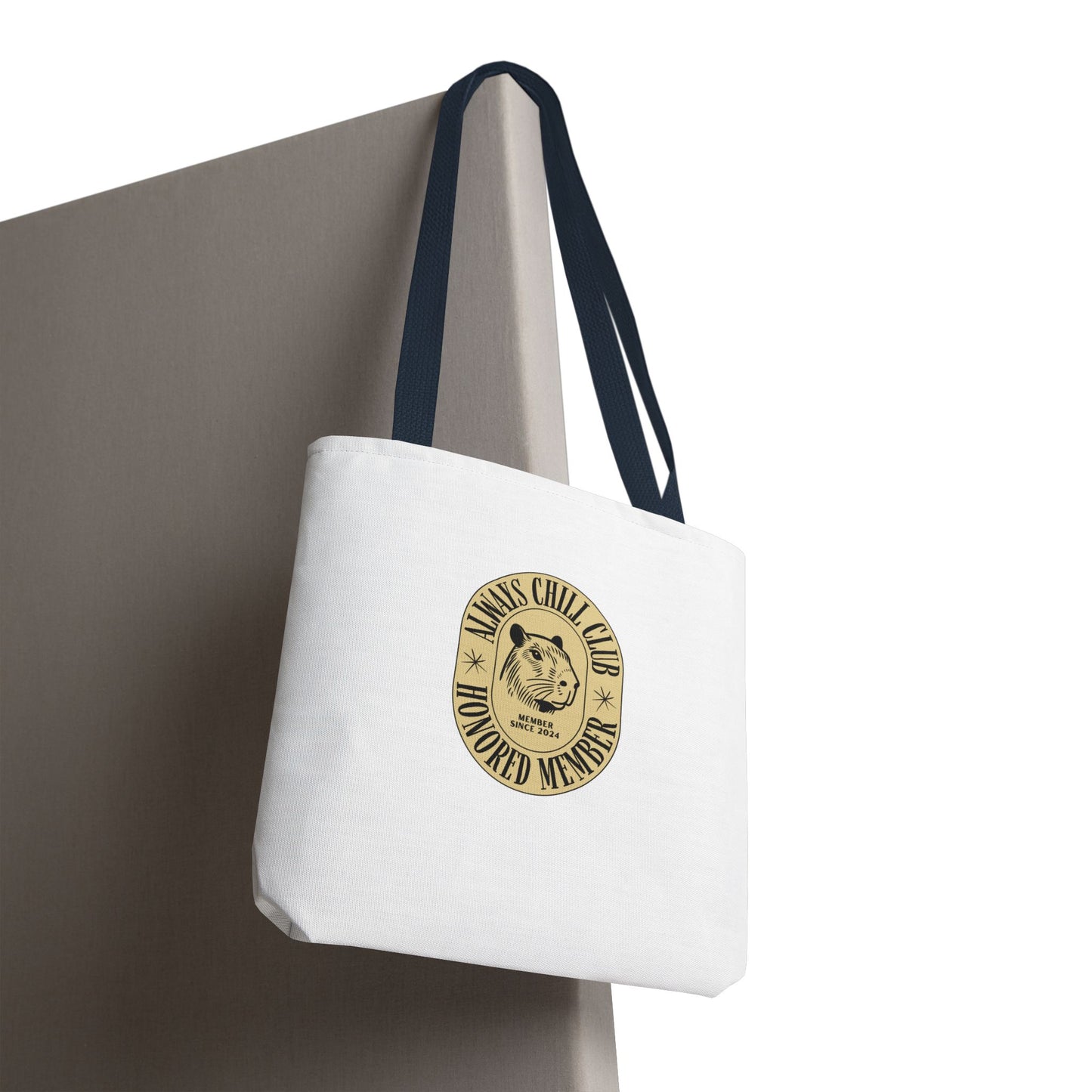 Capybara Tote Bag - Always Chill Club Honored Member Design
