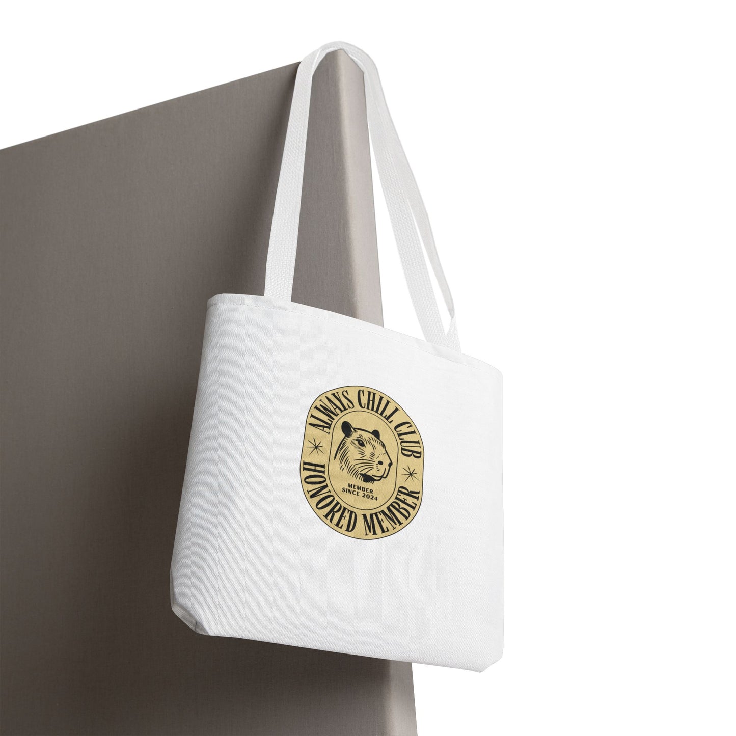 Capybara Tote Bag - Always Chill Club Honored Member Design