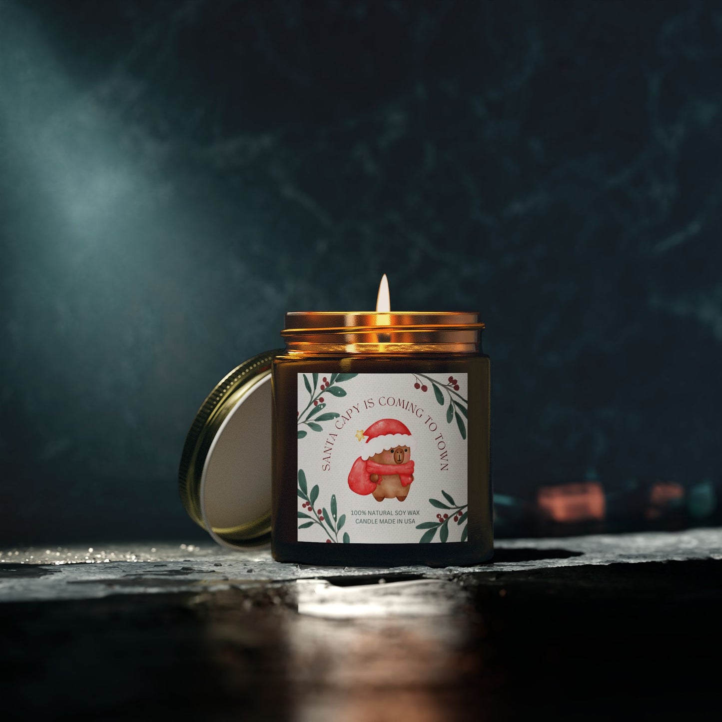 Santa Capy is Coming to Town Christmas Scented Candle