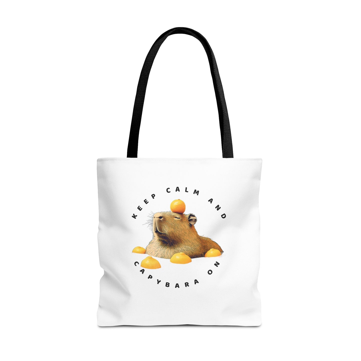 Capybara Tote Bag - Keep Calm and Capybara On