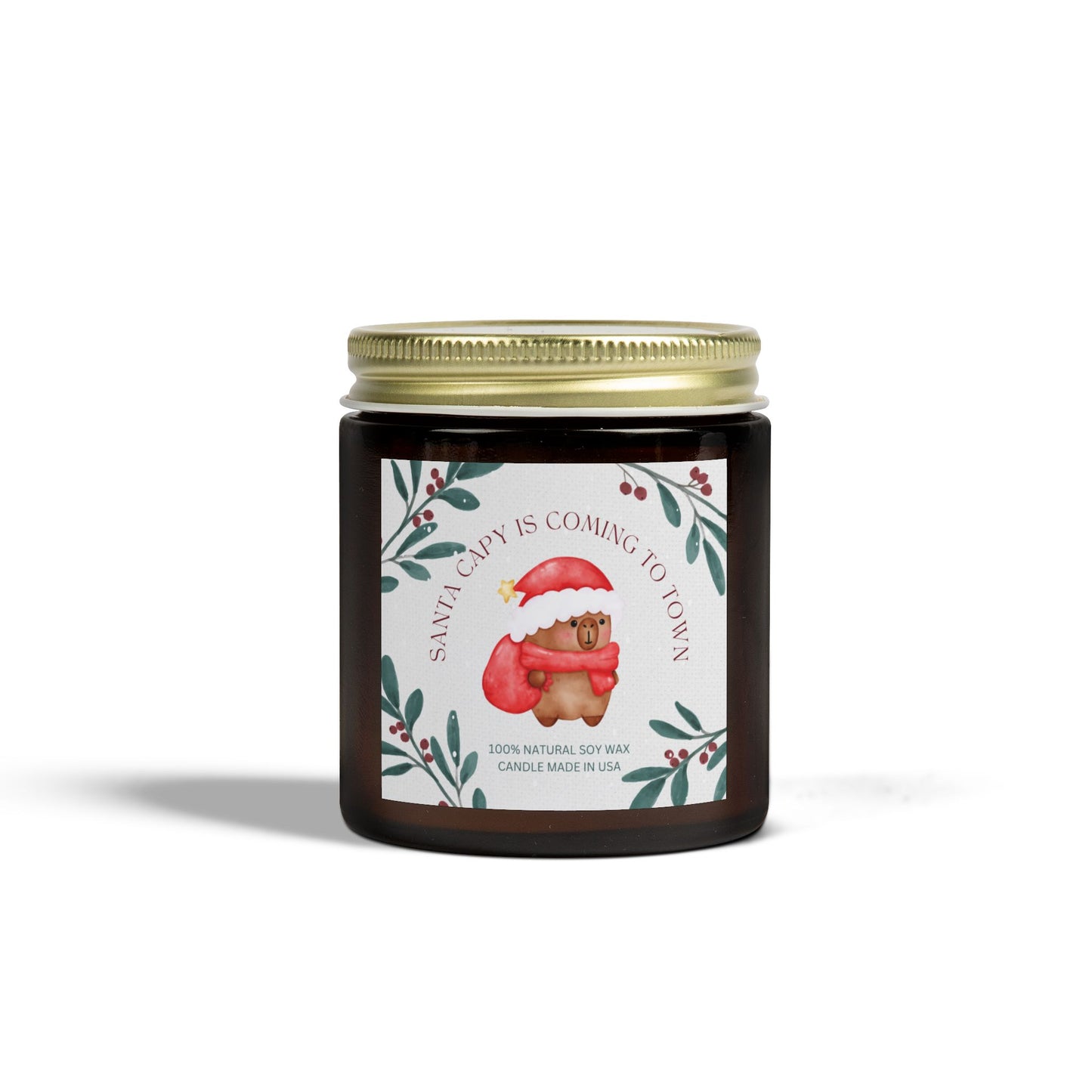 Santa Capy is Coming to Town Christmas Scented Candle