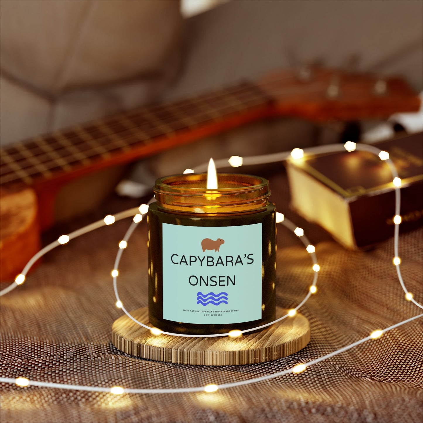 Indulge in tranquillity with Capybara’s Onsen Candle! Each candle is scented with Midnight Blackberry, Lavender, Fraser Fir, Cinnamon Chai, Cashmere Musk, Beachwood, Mango Coconut, and Vanilla Bean fragrances, offering up to 20 hours of burn time. Made with natural Coconut Apricot Wax in the USA, eco-friendly and non-toxic.