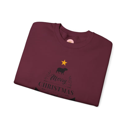 Crewneck Sweatshirt Capybara Christmas Merry Christmas Happy New Year
