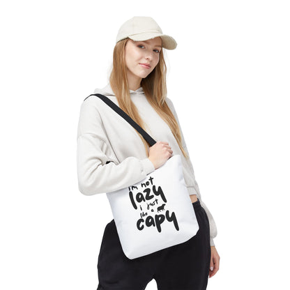 Capy Tote Bag - I'm Not Lazy, I Just Like a Capy