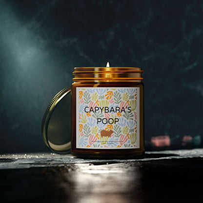 Funny Candle Gift Capybara's Poop in Matisse style (9 Scents)