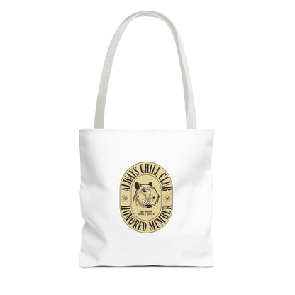 Capybara Tote Bag - Always Chill Club Honored Member Design