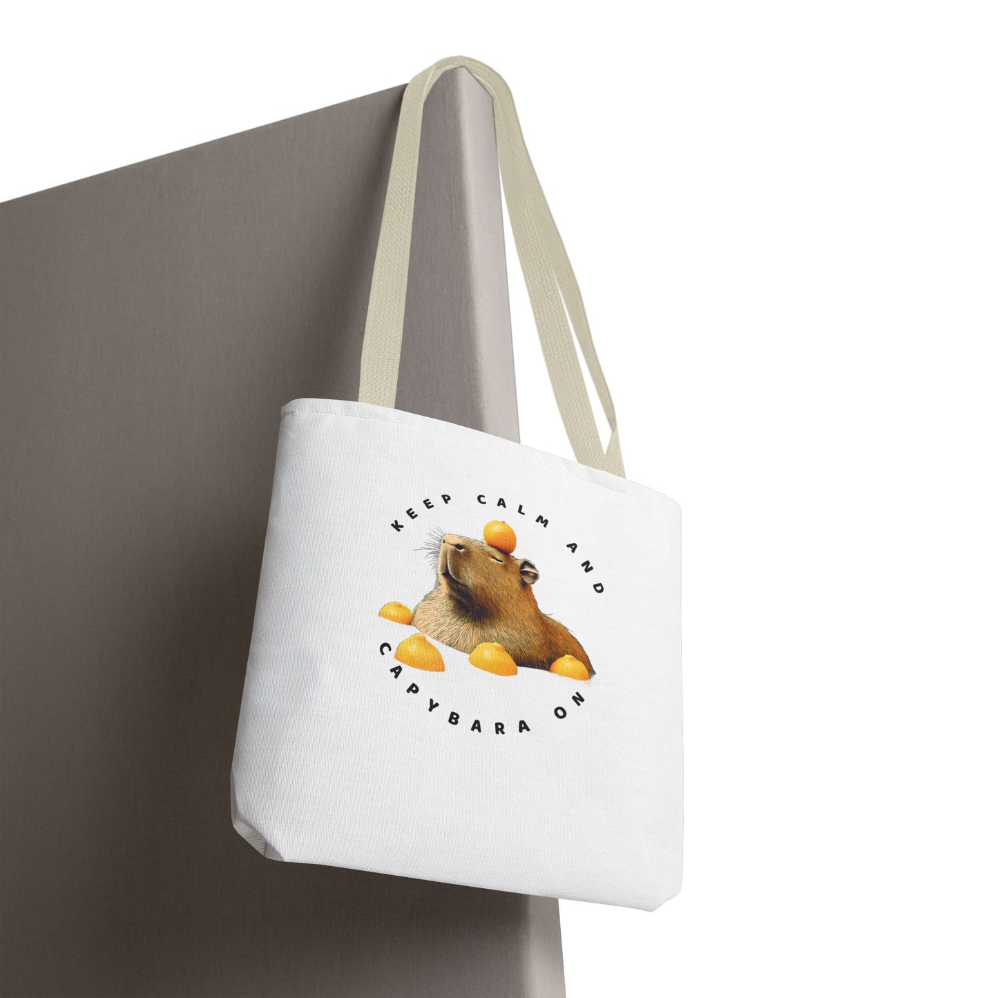 Capybara Tote Bag - Keep Calm and Capybara On