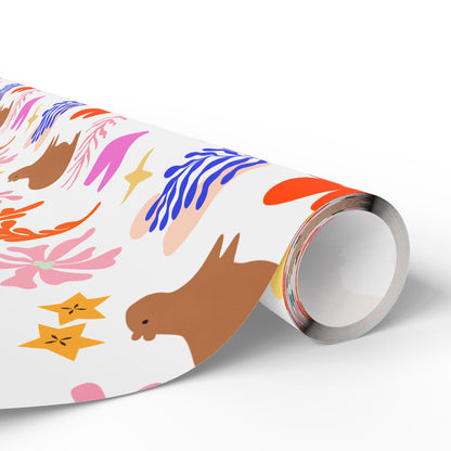 Matisse Inspired Painting with Capybara Gift Wrapping Paper