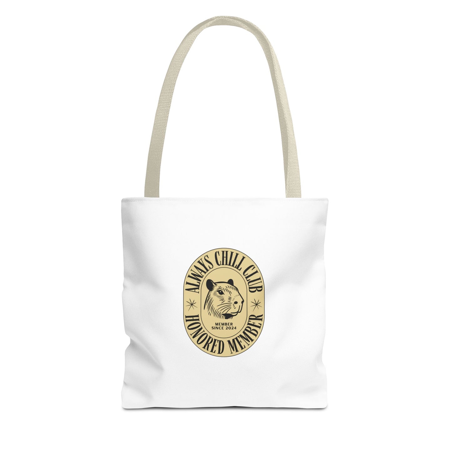 Capybara Tote Bag - Always Chill Club Honored Member Design