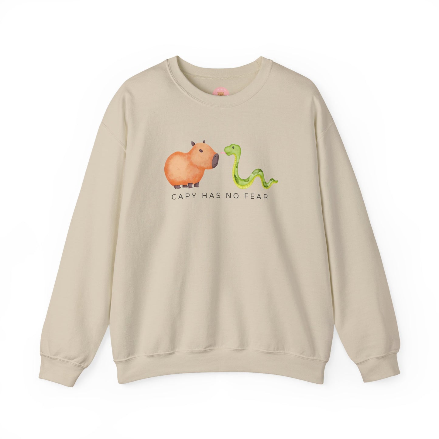Capy has no fear Capybara Sweatshirt- Celebrate the Year of the Snake!