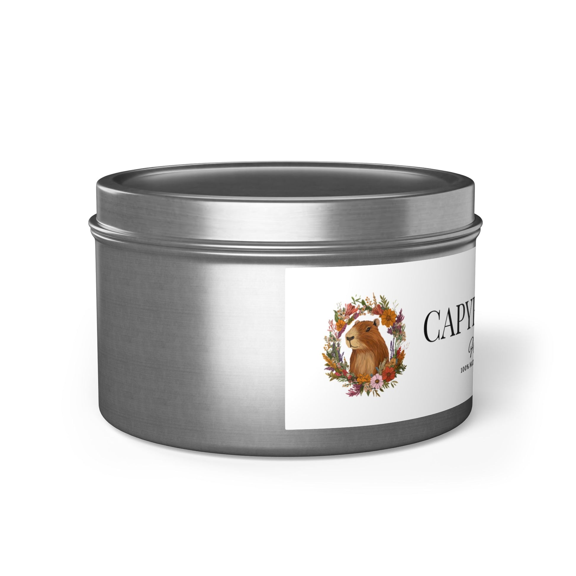 Funny gift- Scented Tin Candles - CAPYBARAS POOP - Surprise gift! Actually is a refreshing Evergreen Scent with Cypress, Lemon peel
Eco-friendly, hand-poured coconut soy wax 
Lead and zinc-free cotton wick
3 tin colors
Average burn time: 20-40hours