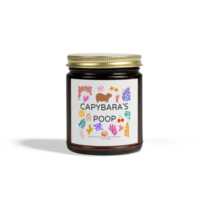 Funny Candle Gift Capybara's Poop in Matisse style (9 Scents)