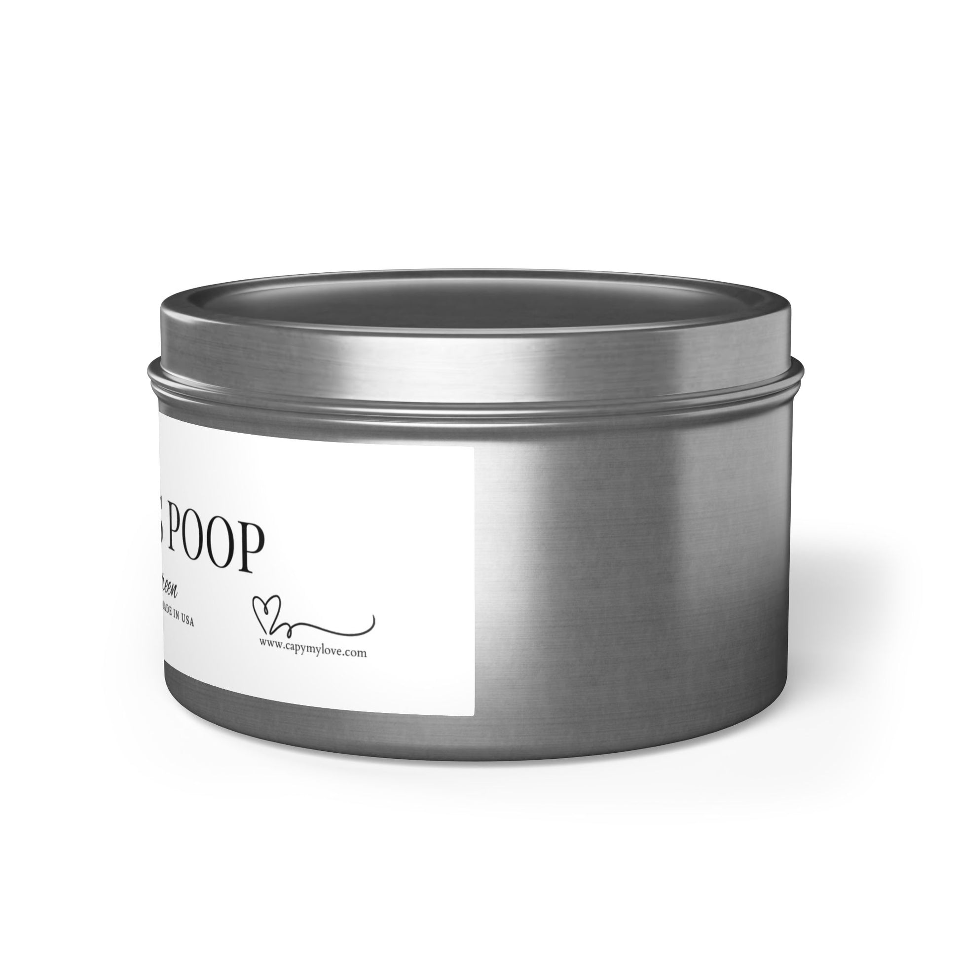 Funny gift- Scented Tin Candles - CAPYBARAS POOP - Surprise gift! Actually is a refreshing Evergreen Scent with Cypress, Lemon peel
Eco-friendly, hand-poured coconut soy wax 
Lead and zinc-free cotton wick
3 tin colors
Average burn time: 20-40hours