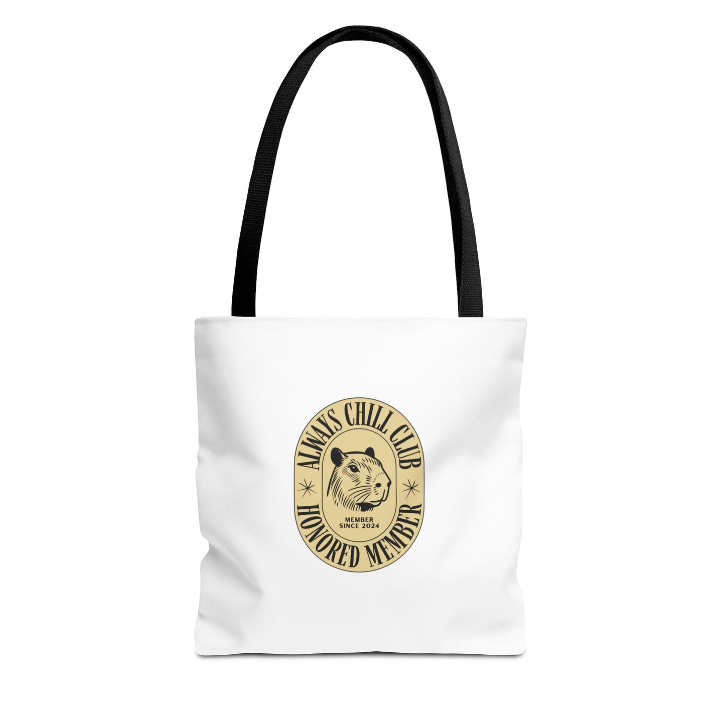 Capybara Tote Bag - Always Chill Club Honored Member Design