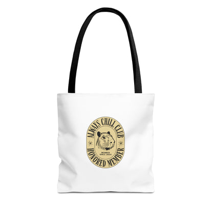Capybara Tote Bag - Always Chill Club Honored Member Design