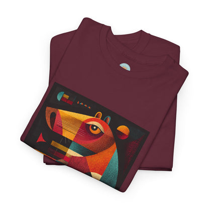 Capybastet Capybara T-Shirt – Goddess of Calm and Watchfulness Tee – Funny Mythical Animal Shirt – Chill Aesthetic Graphic Tee