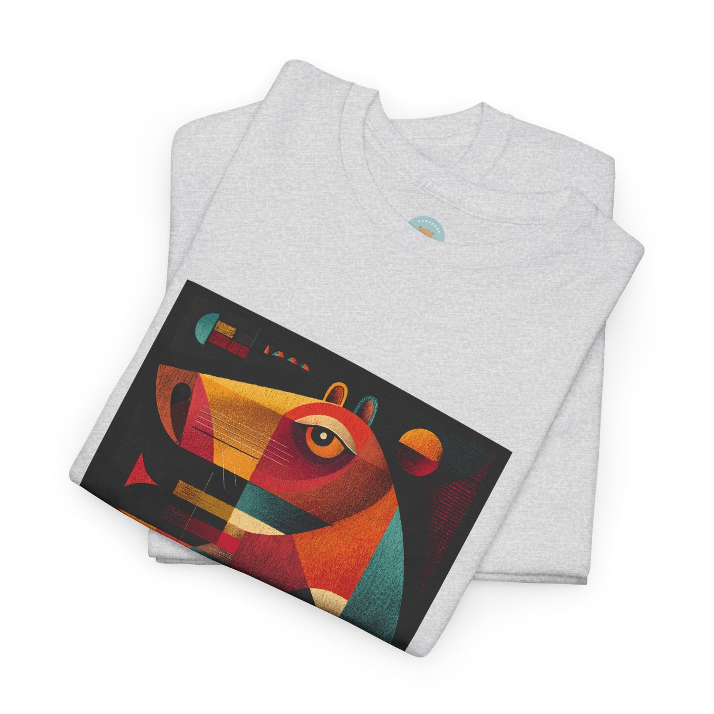 Capybastet Capybara T-Shirt – Goddess of Calm and Watchfulness Tee – Funny Mythical Animal Shirt – Chill Aesthetic Graphic Tee