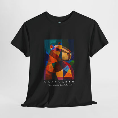 CAPYCASSO II - Abstract Picasso Inspired Capybara T-shirt