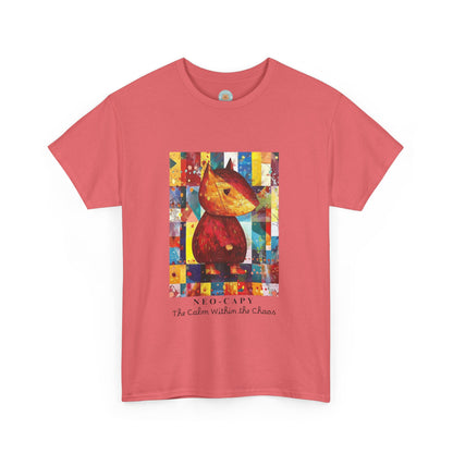 Neo-Capy Cyber Capybara T-Shirt – Futuristic Calm Animal Graphic Tee – Japanese Comic Style Shirt – Chill Vibes Manga Aesthetic