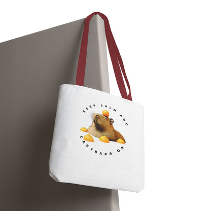 Capybara Tote Bag - Keep Calm and Capybara On