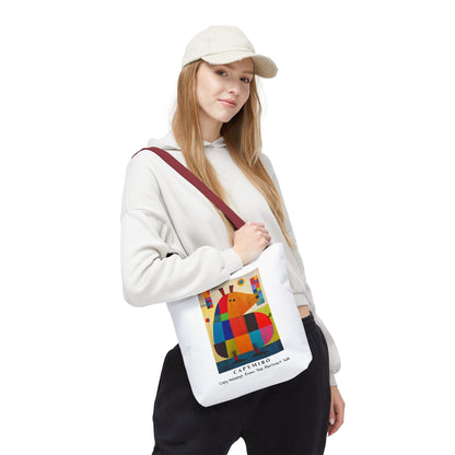 Capy Miro Christmas Tote Bag – Surreal Capybara Art – Capy Holiday from the Abstract Side – Joan Miró Inspired Canvas Bag Gift