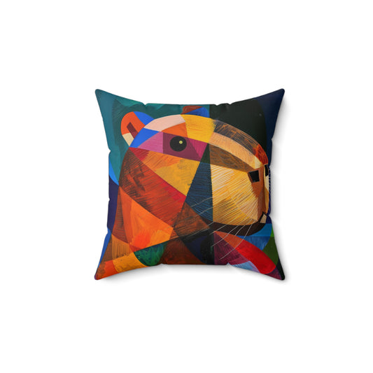 CAPYCASSO II- Abstract Picasso Inspired Capybara Pillow