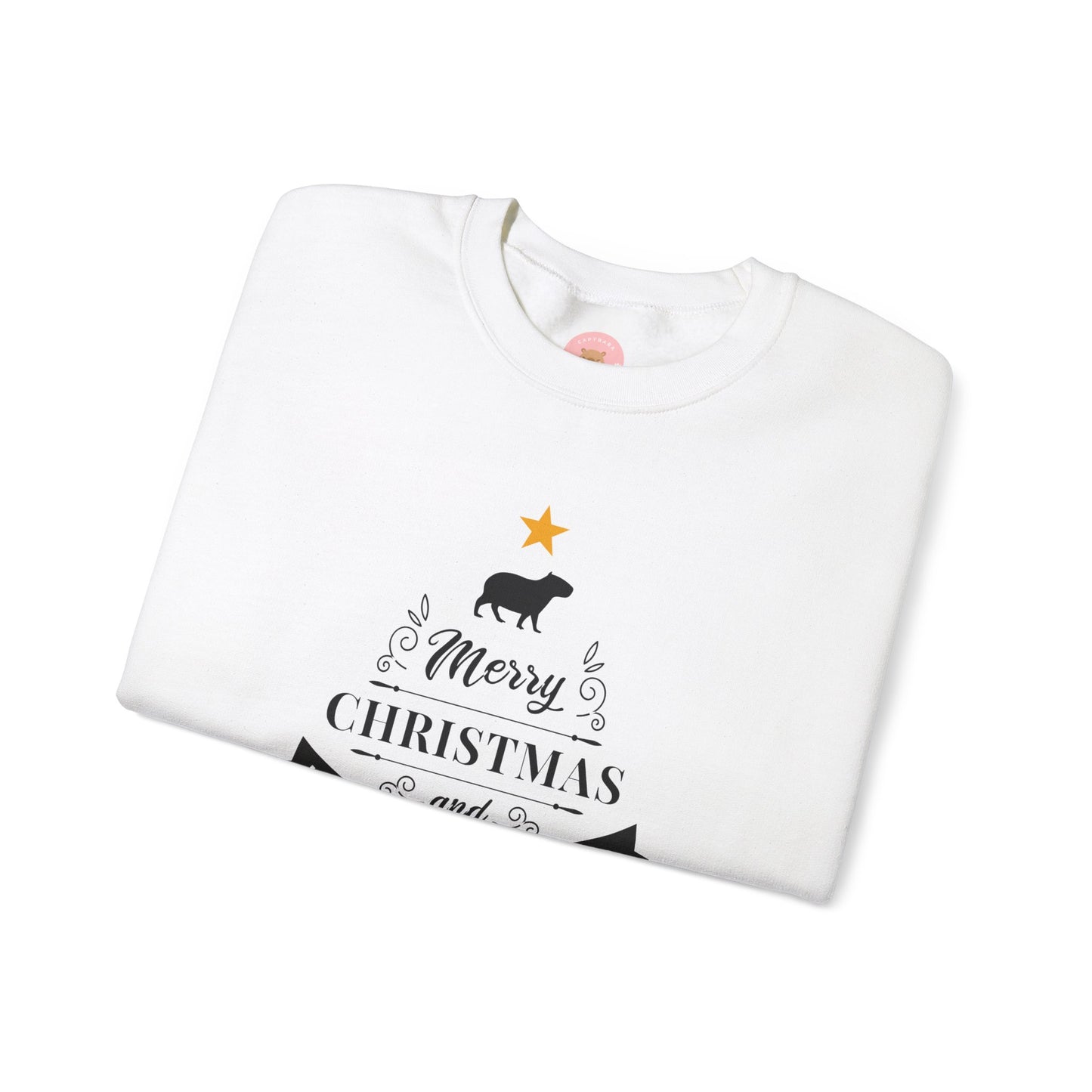 Crewneck Sweatshirt Capybara Christmas Merry Christmas Happy New Year